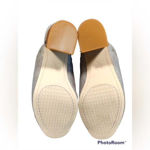 NEW LATIGO SERICA leather sandal grey 7 open toe block wooden heel - Picture 7 of 9